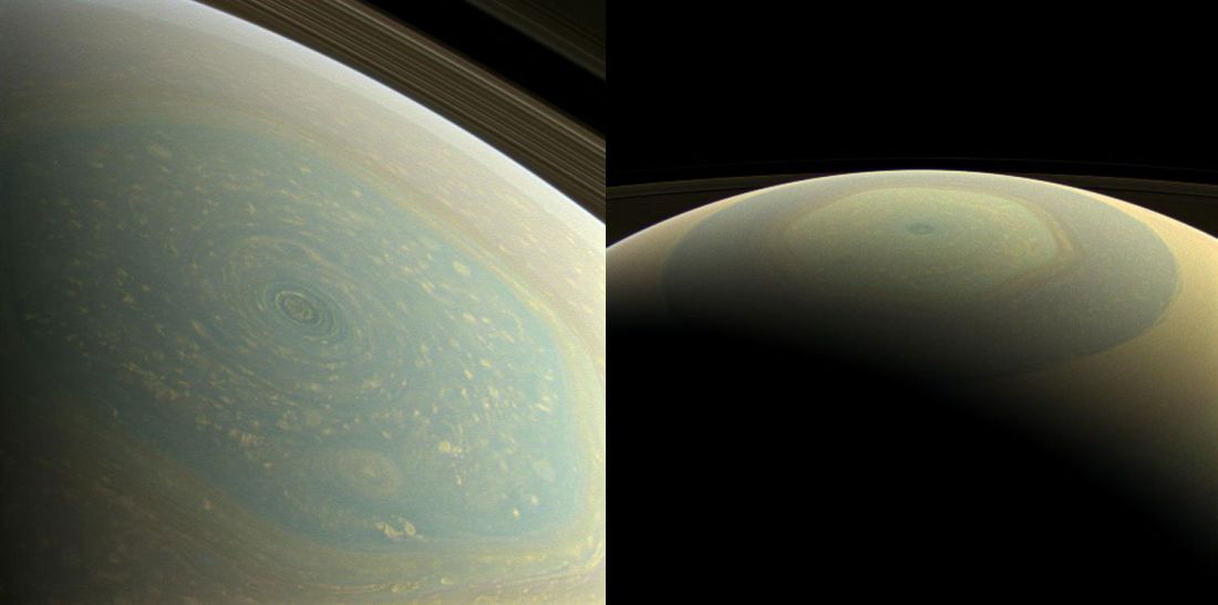 Formation nuageuse dans l'hémisphère nord de Saturne Formation nuageuse dans l'hémisphère nord de Saturne